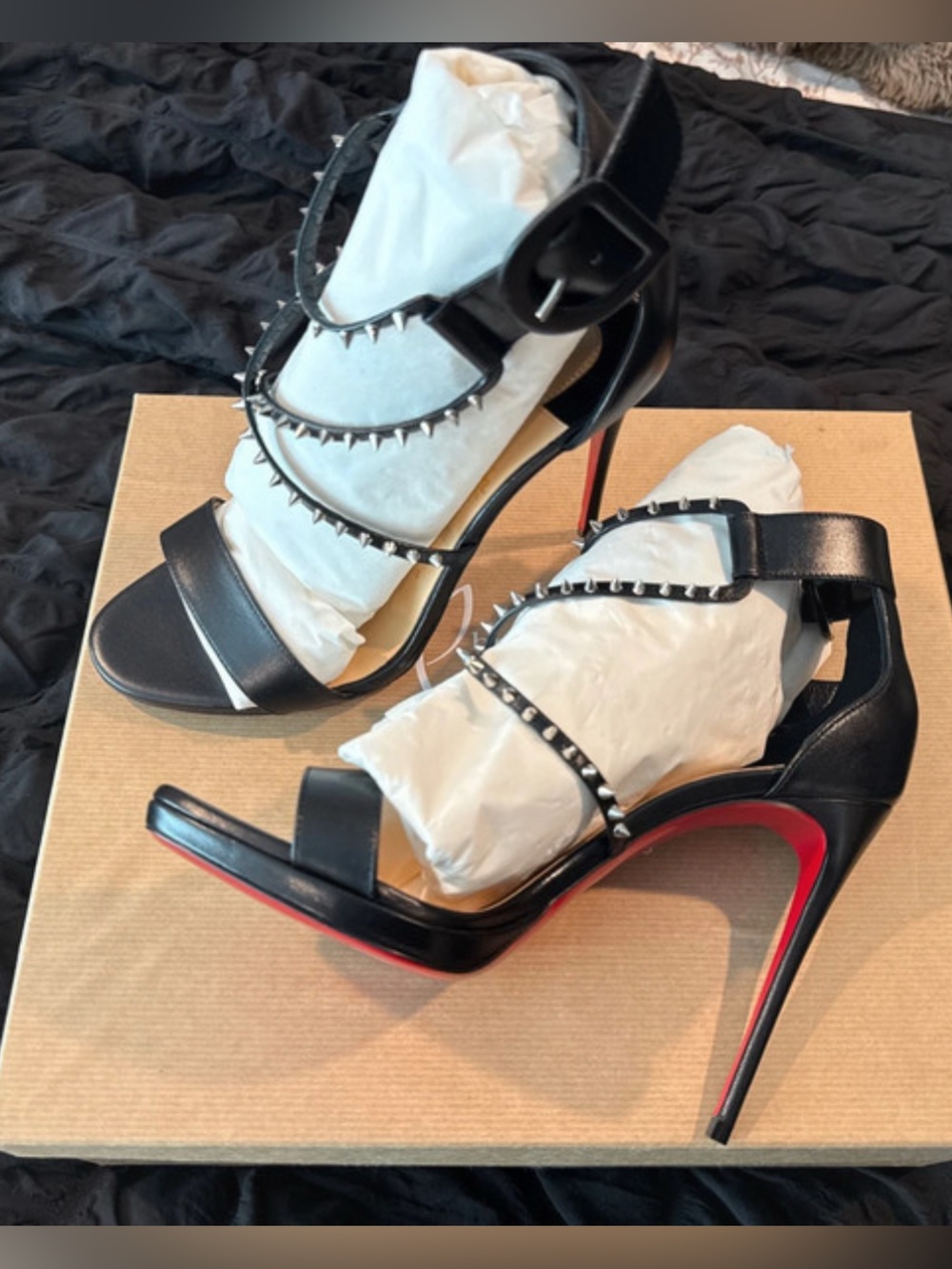 Christian Louboutin Choca Lux 120 Sandals – Size 38 – New